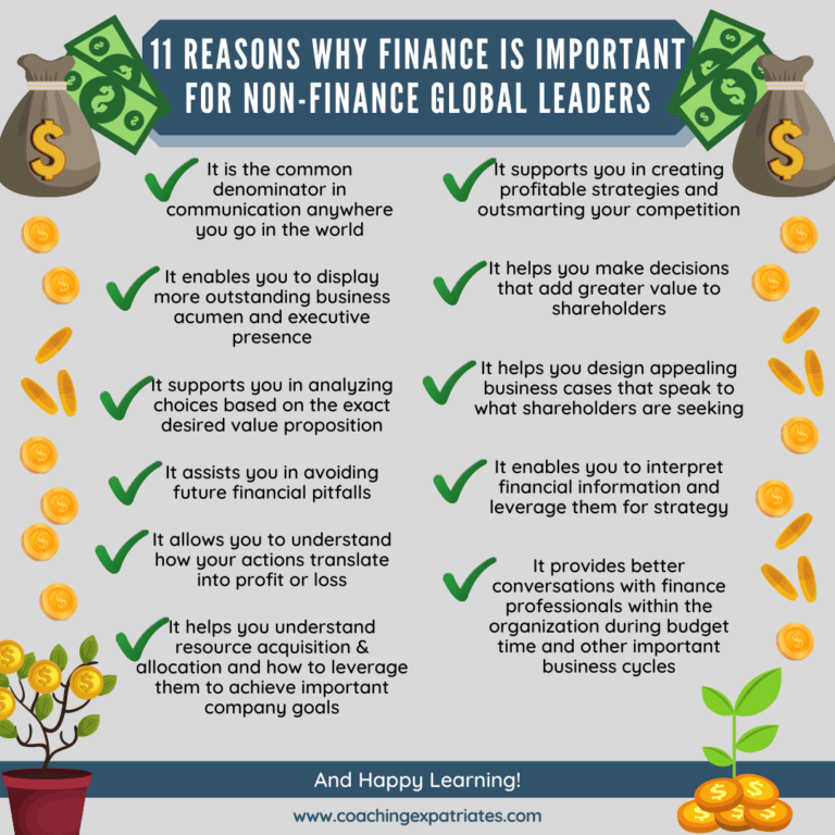 11 reasons why finance is important for non-finance global leaders