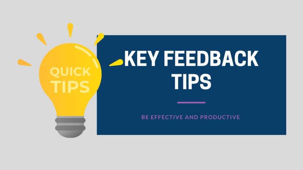 tips for feedback